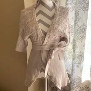 Daytrip- Cream Sweater with Tie Waist